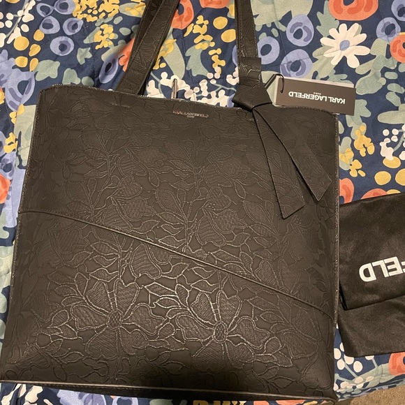 Karl Lagerfeld Black Chantelle Tote NWT, Never used - Picture 6 of 12